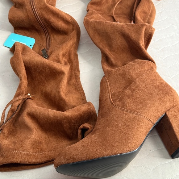 Vepose Thigh High Over The Knee Boots Suede Long Boot With Inner Zipper Size 7 - Picture 3 of 11